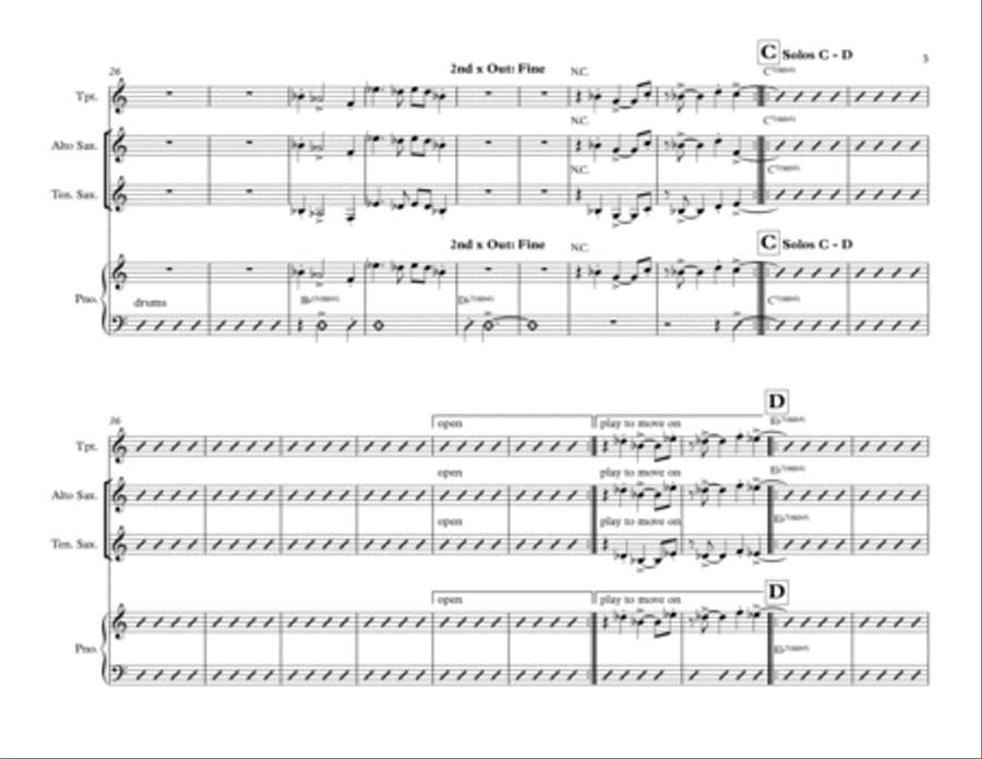 Lighthouse Jazz Ensemble scores gallery preview page 3