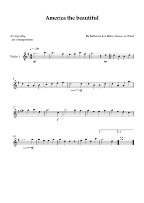 America The Beautiful - Viola solo
