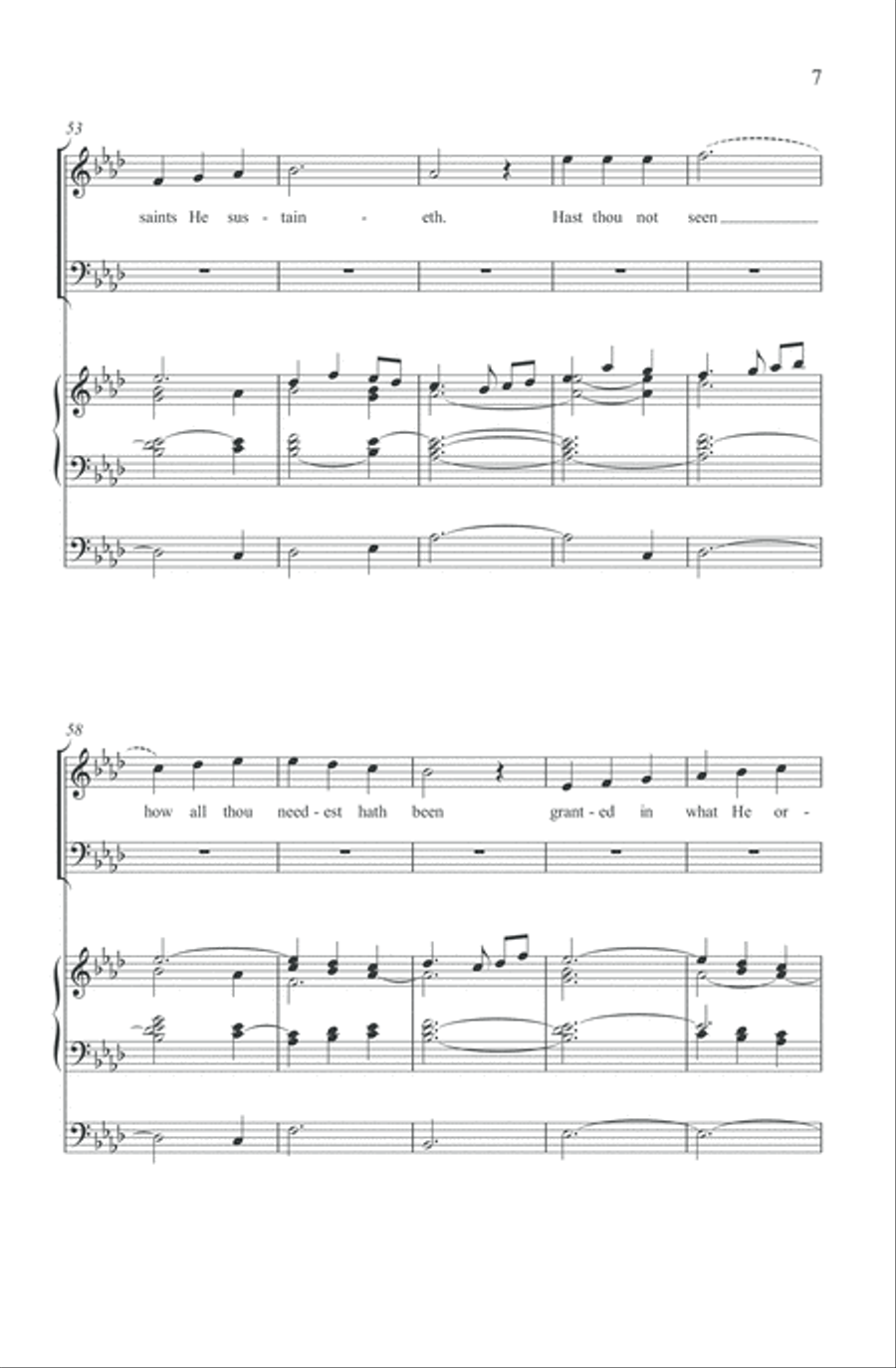 Praise to the Lord, the Almighty 4-Part scores gallery preview page 6