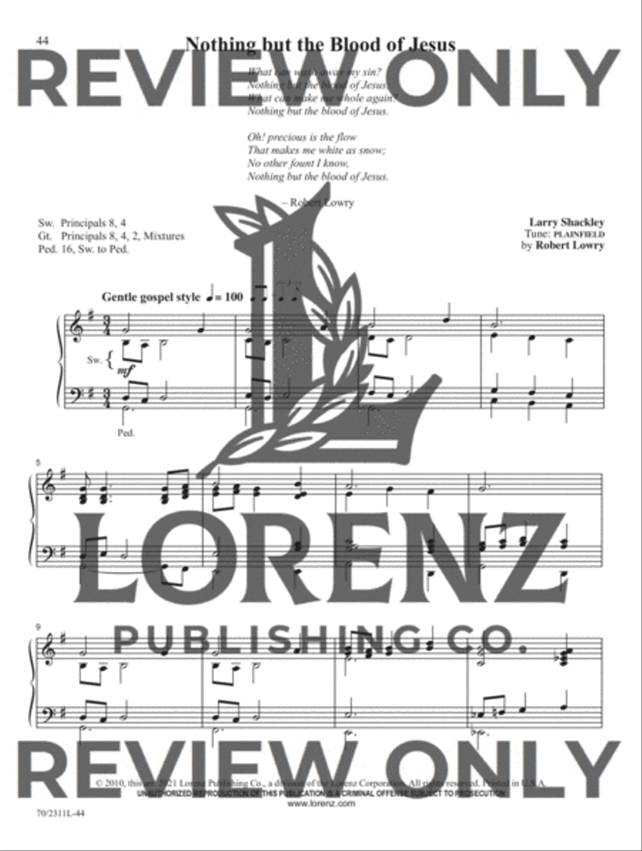 Sixty-Second Service Solutions for Organ Organ Solo scores gallery preview page 15