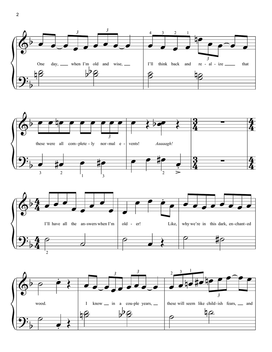 When I Am Older (from Disney's Frozen 2) Easy Piano scores gallery preview page 2