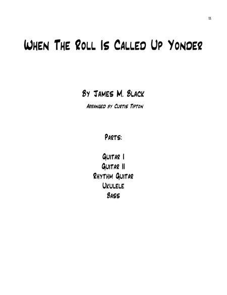 When The Roll Is Called Up Yonder for Guitar Group image number null