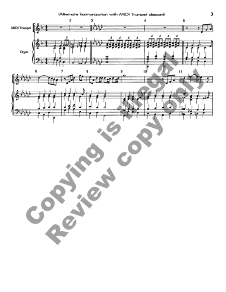 Hark, The Herald Angels Sing Organ scores gallery preview page 4
