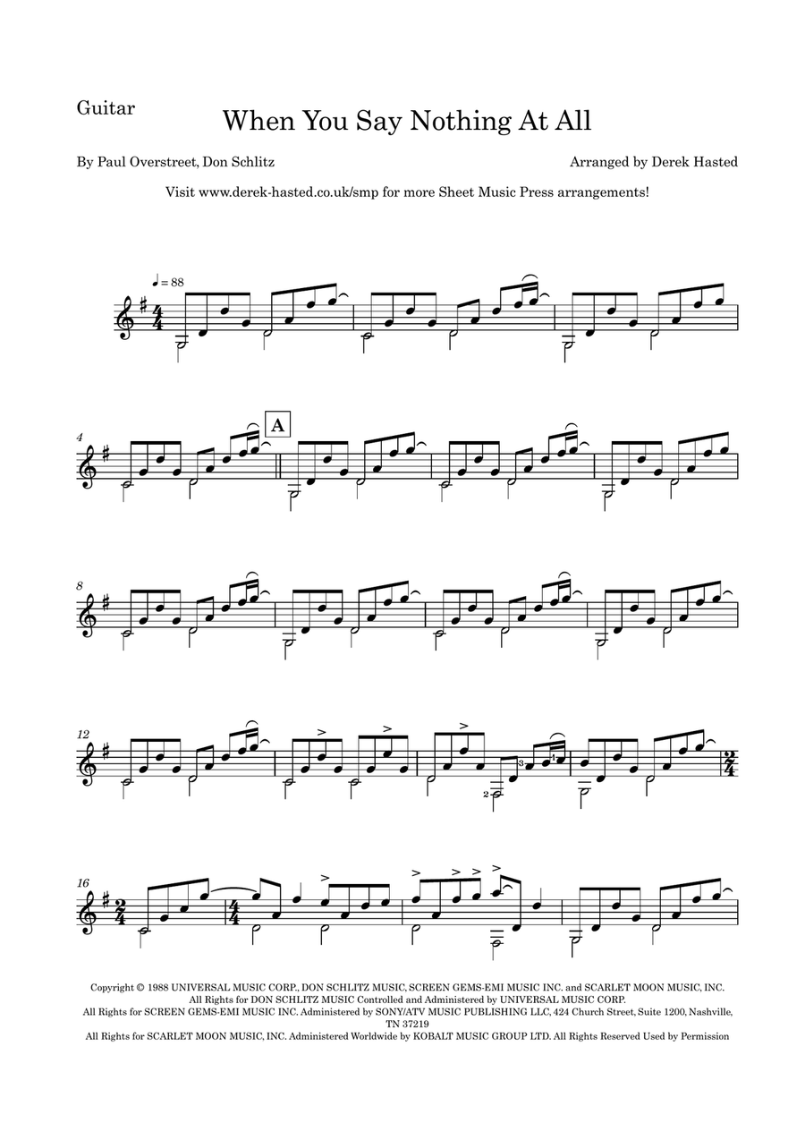 When You Say Nothing At All Flute scores gallery preview page 6