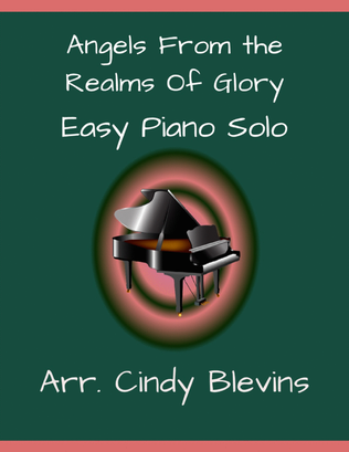 Book cover for Angels From the Realms of Glory, Easy Piano Solo