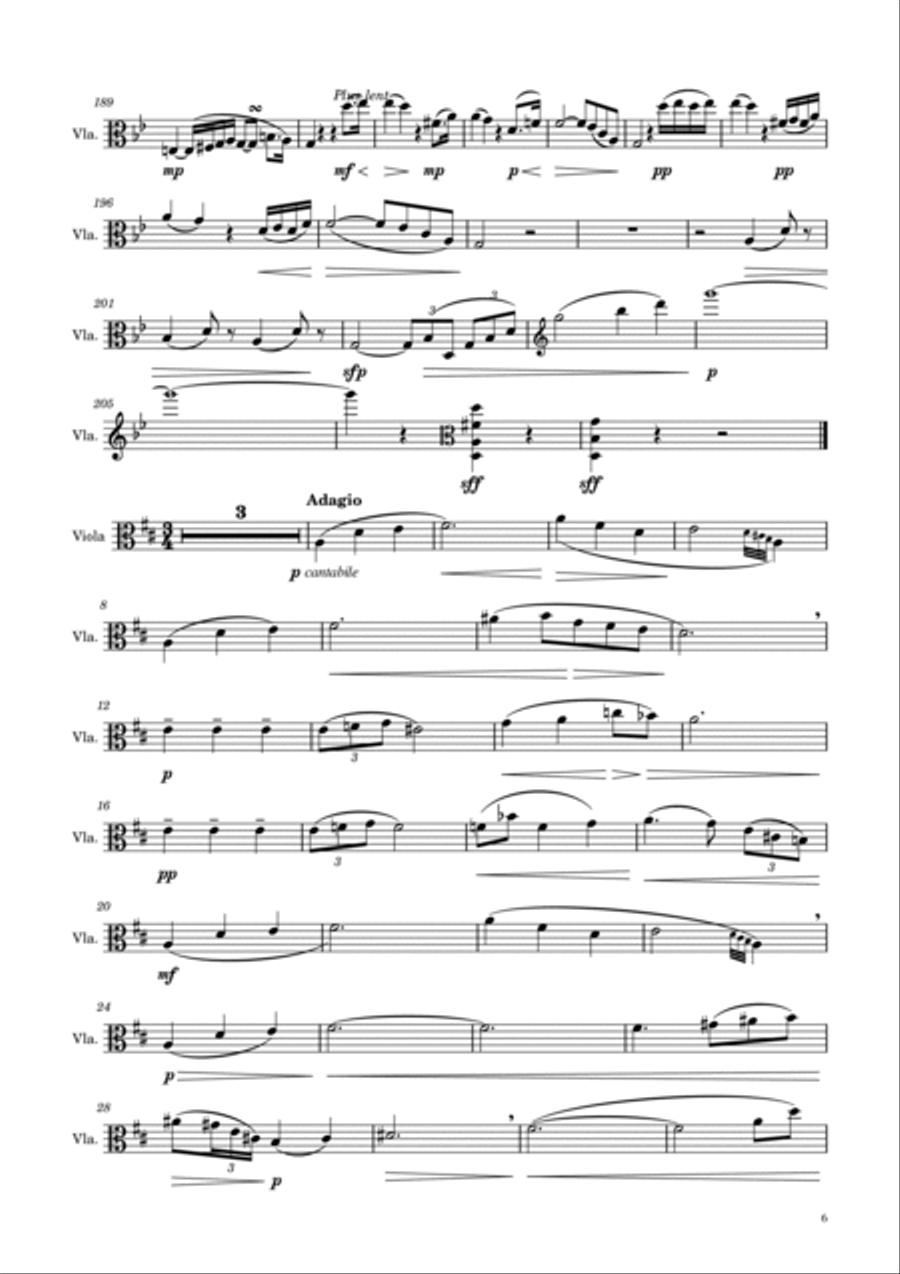 Franz Schubert - Arpeggione Sonata, D.821 in g minor - For Viola Solo Original Viola Solo scores gallery preview page 6