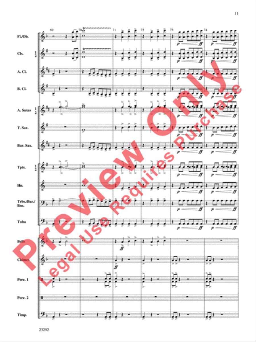 Castles and Dragons Castles and Dragons Concert Band scores gallery preview page 12