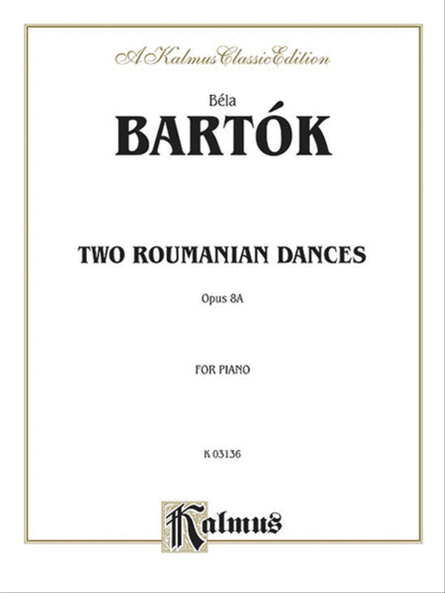 Two Roumanian Dances, Op. 8A Small Ensemble scores gallery preview page 1