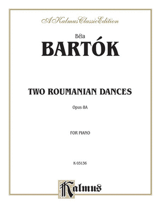 Book cover for Two Roumanian Dances, Op. 8A