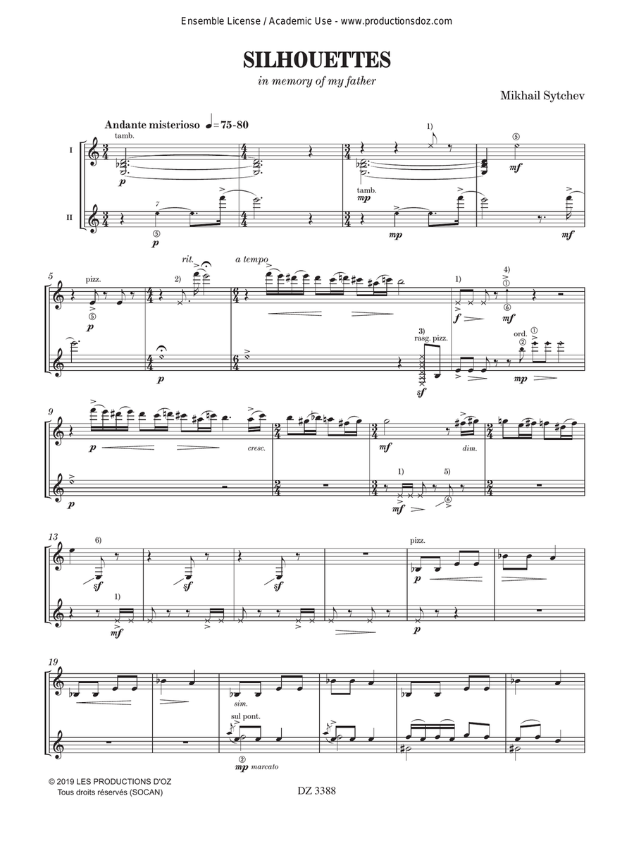Silhouettes Guitar Duet - Digital Sheet Music page 2