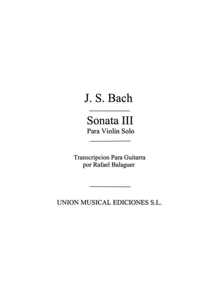 Sonata No.3 Para Violin Solo