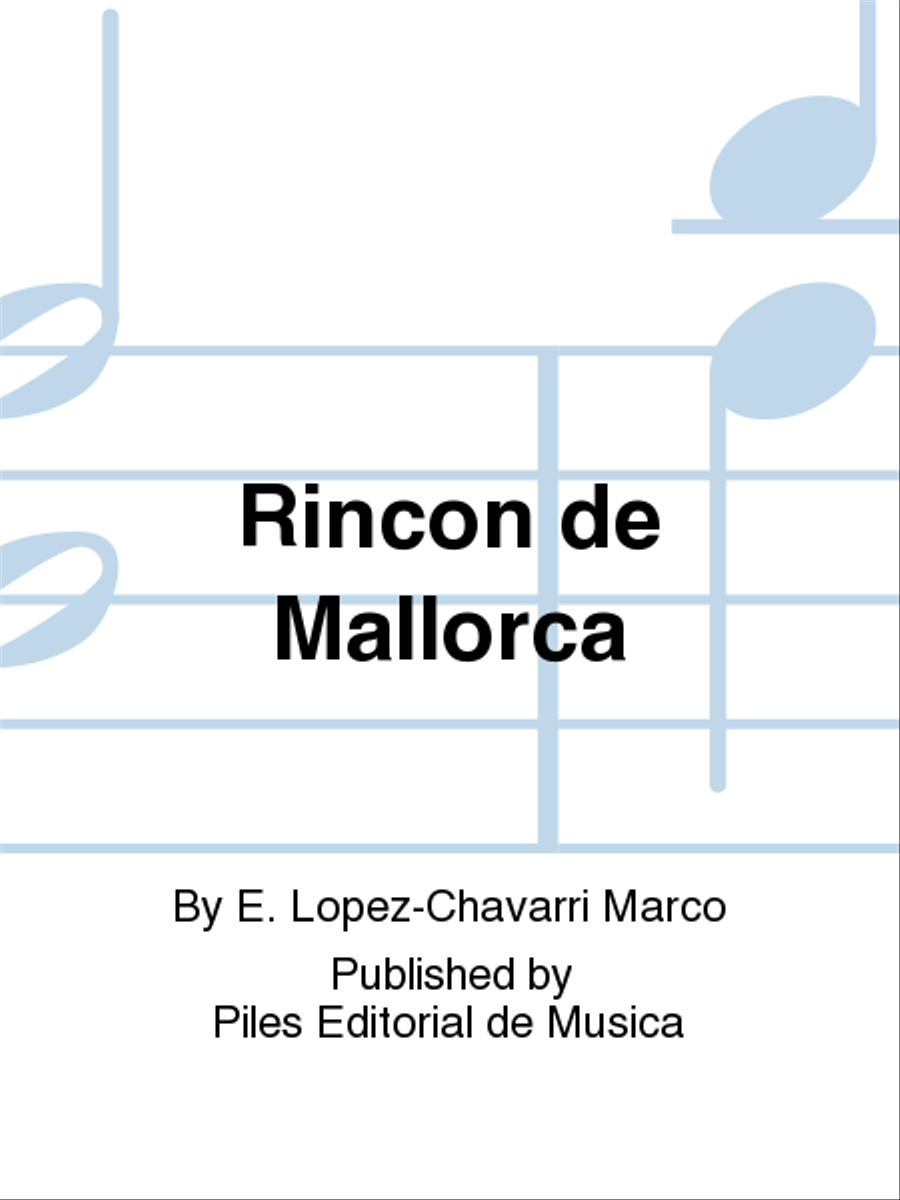 Rincon de Mallorca Rincon de Mallorca Piano Solo scores gallery preview page 1