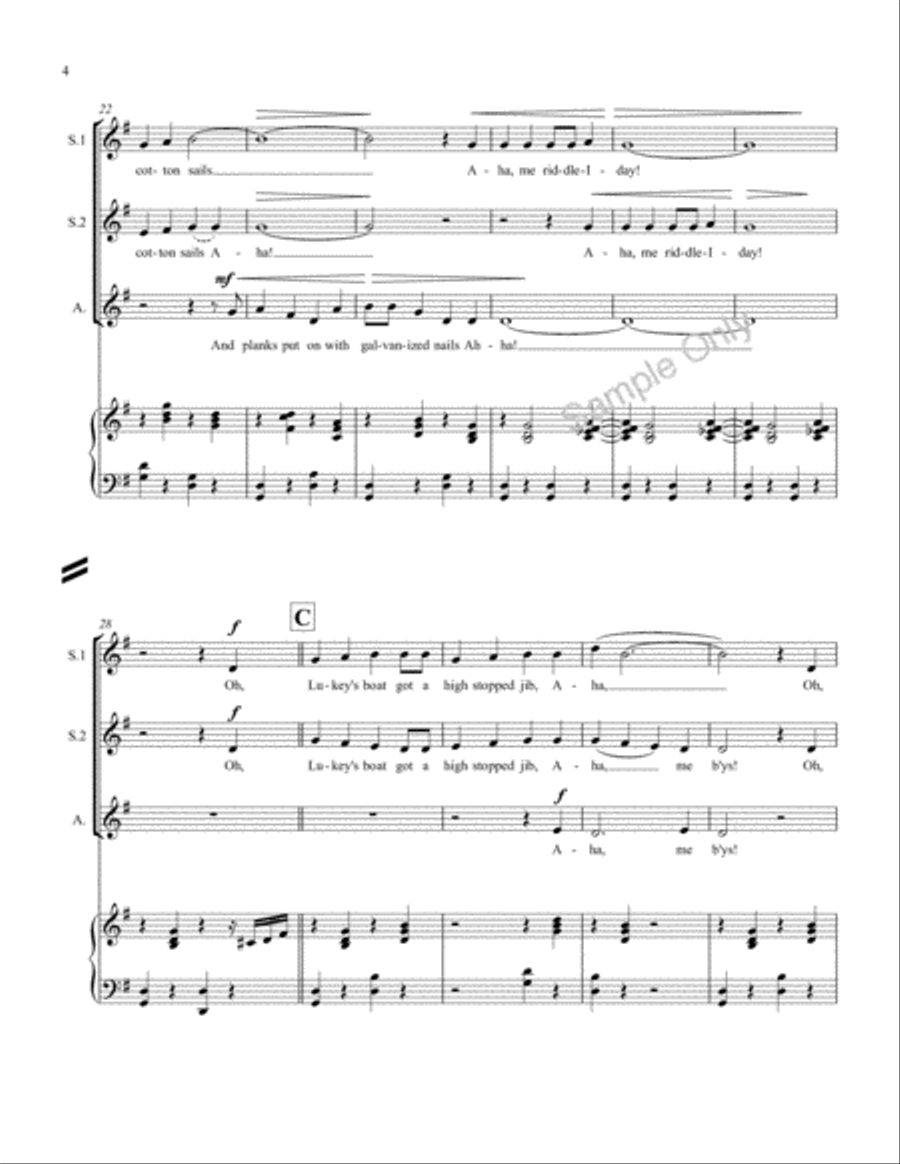 Lukey's Boat (SSA) Lukey's Boat (SSA) SSA scores gallery preview page 4