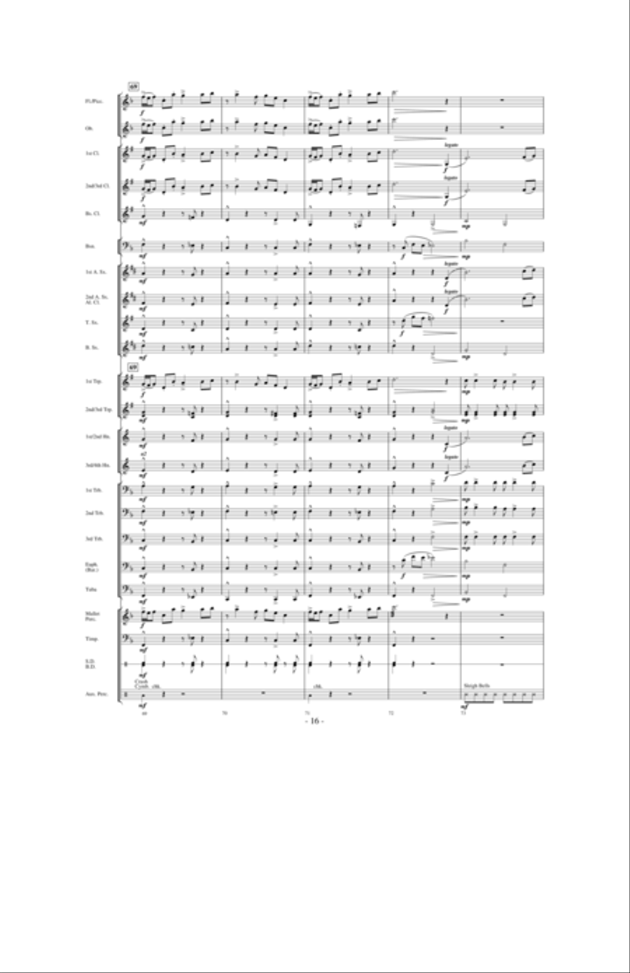 Dancing With The Wind Concert Band scores gallery preview page 15