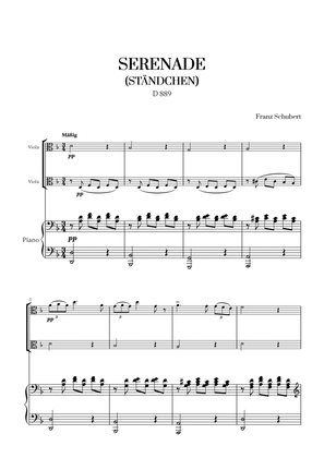 F. Schubert - Serenade (Ständchen) (D 889) (for Viola Duet and Piano)