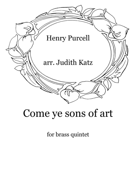 Come all ye sons of art - for brass quintet image number null