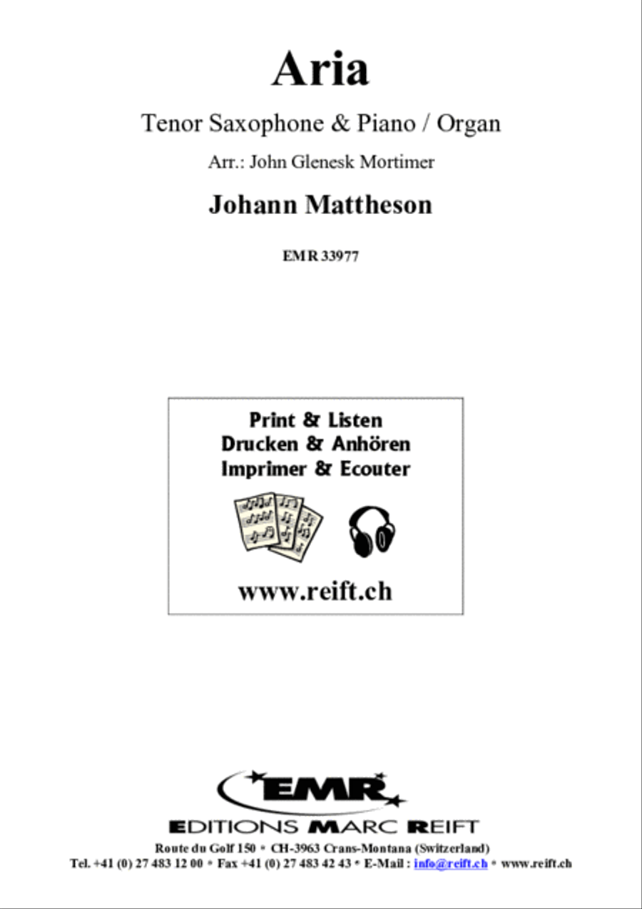Aria Aria Tenor Saxophone scores gallery preview page 2
