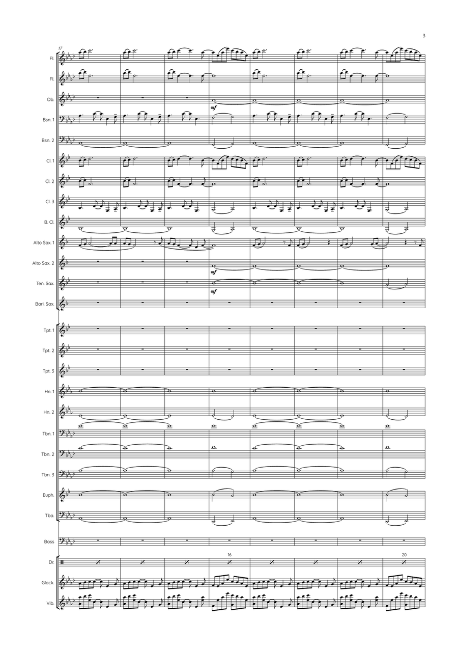 Christmas Lights Concert Band scores gallery preview page 5