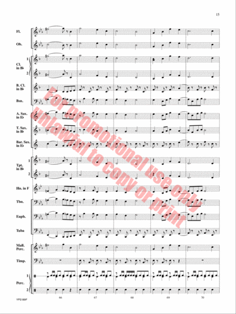 Renaissance Canzona Concert Band scores gallery preview page 16