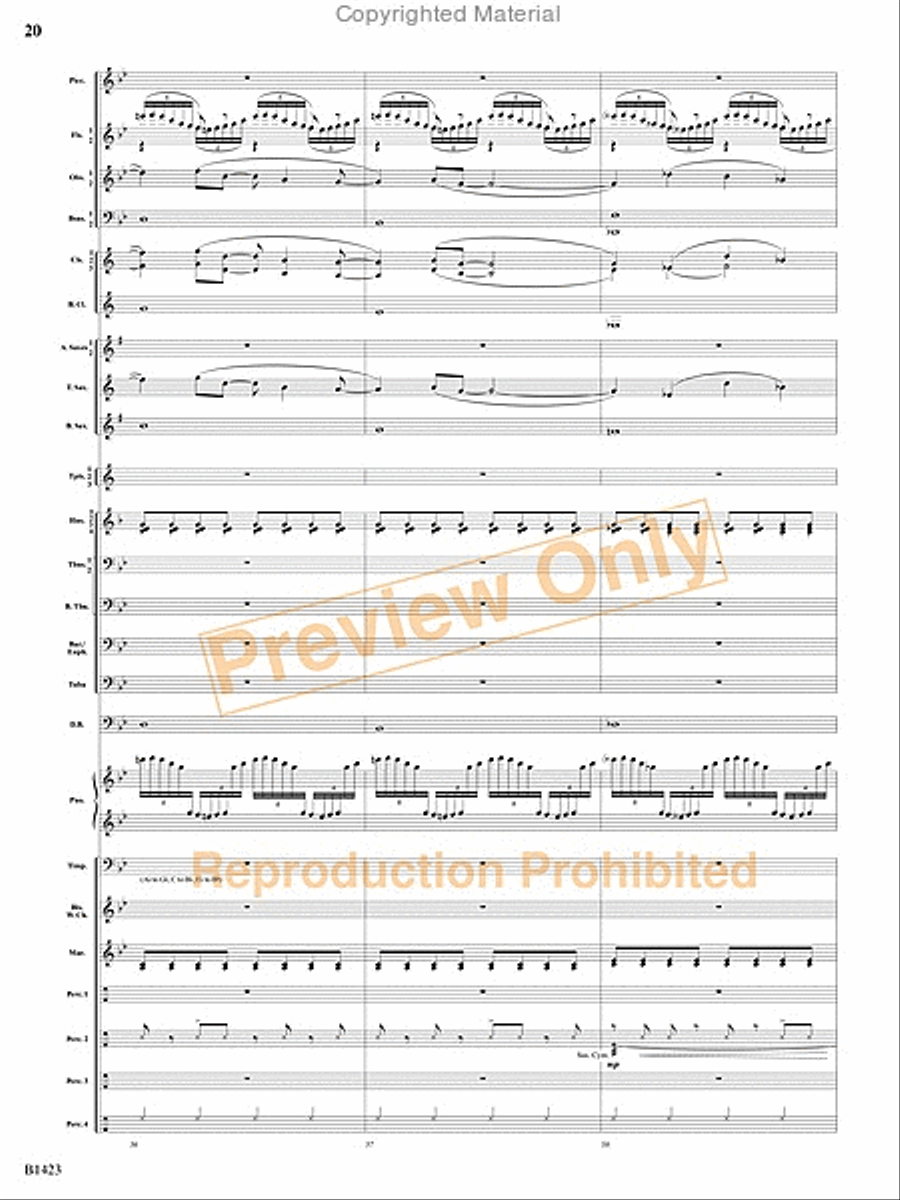Dakota Fanfare Concert Band scores gallery preview page 19