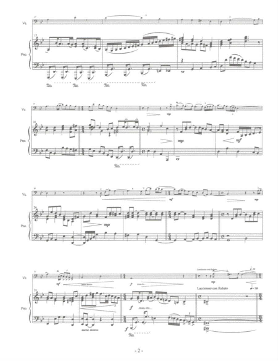 Sonata in G minor For Cello & Piano Piano scores gallery preview page 3