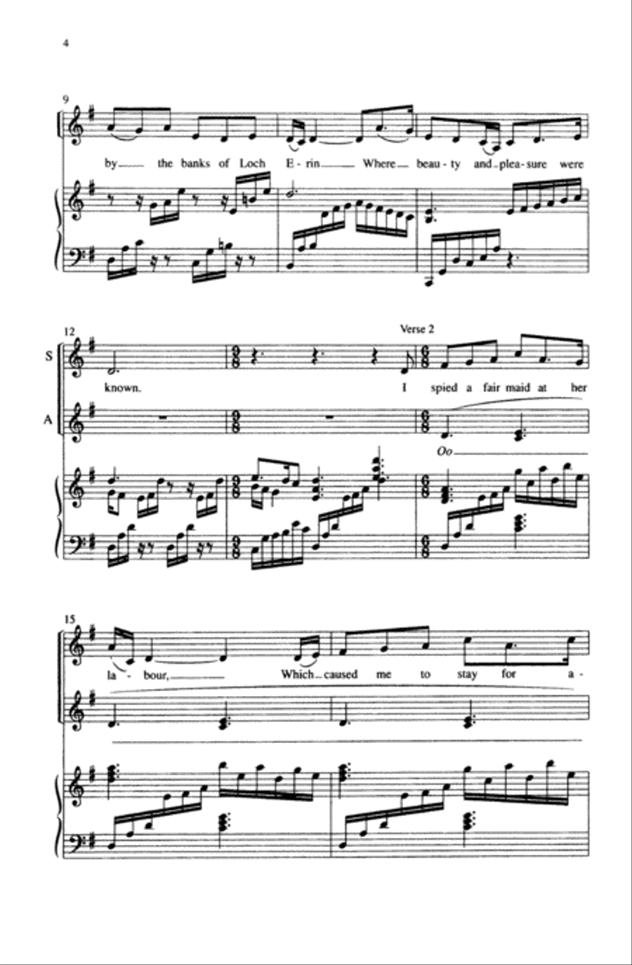 Blooming Bright Star of Belle Isle Women's Choir scores gallery preview page 4