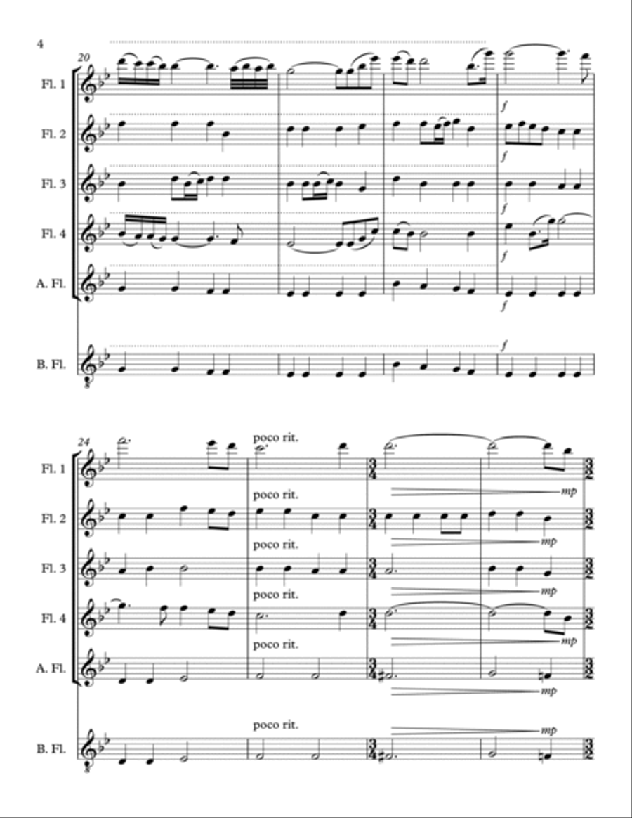 Gabriel's Oboe Gabriel's Oboe Flute Choir scores gallery preview page 5