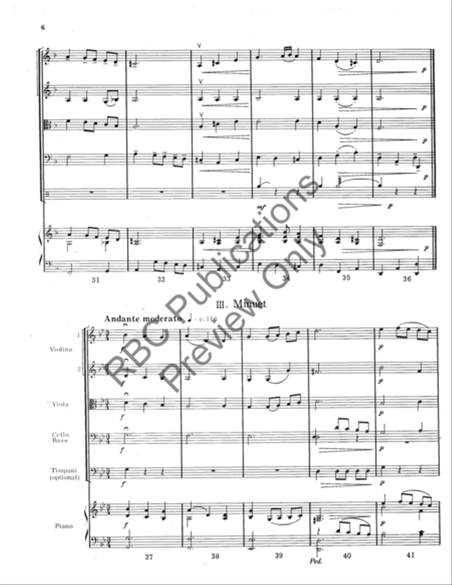 Vier Stucke String Orchestra scores gallery preview page 7