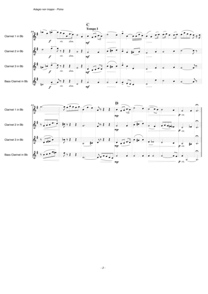 Adagio non troppo (Clarinet Quartet)