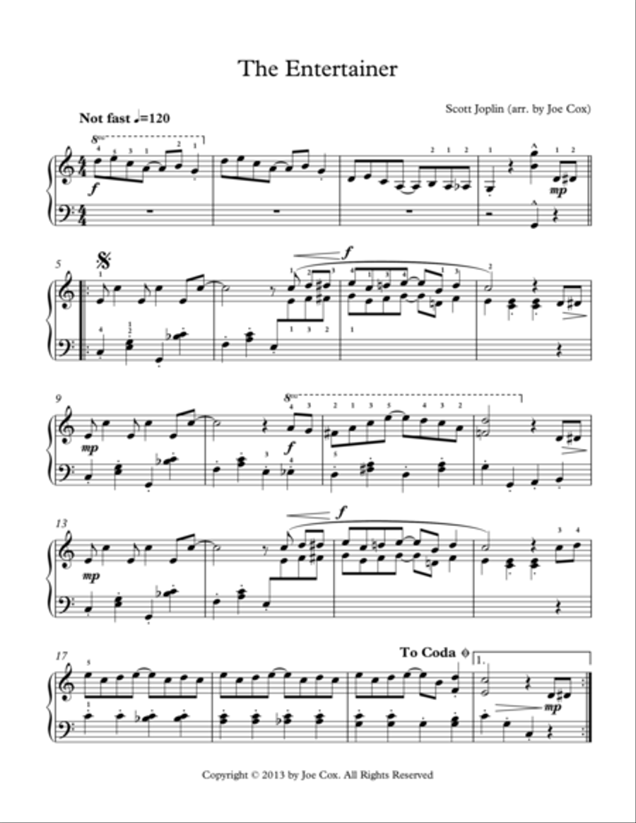 The Entertainer The Entertainer Piano Method scores gallery preview page 1