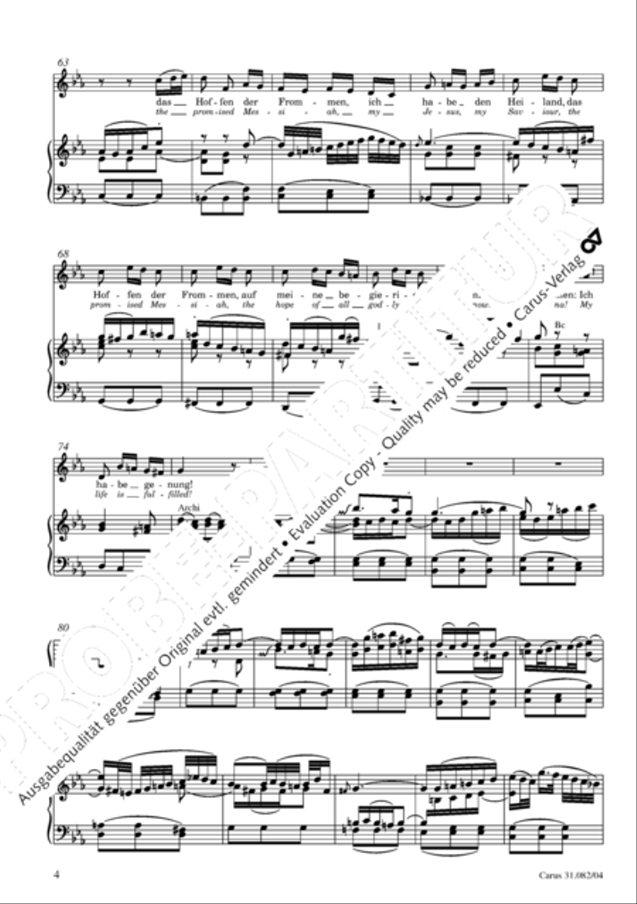 I have enough (Ich habe genung) Mezzo-Soprano Voice scores gallery preview page 5