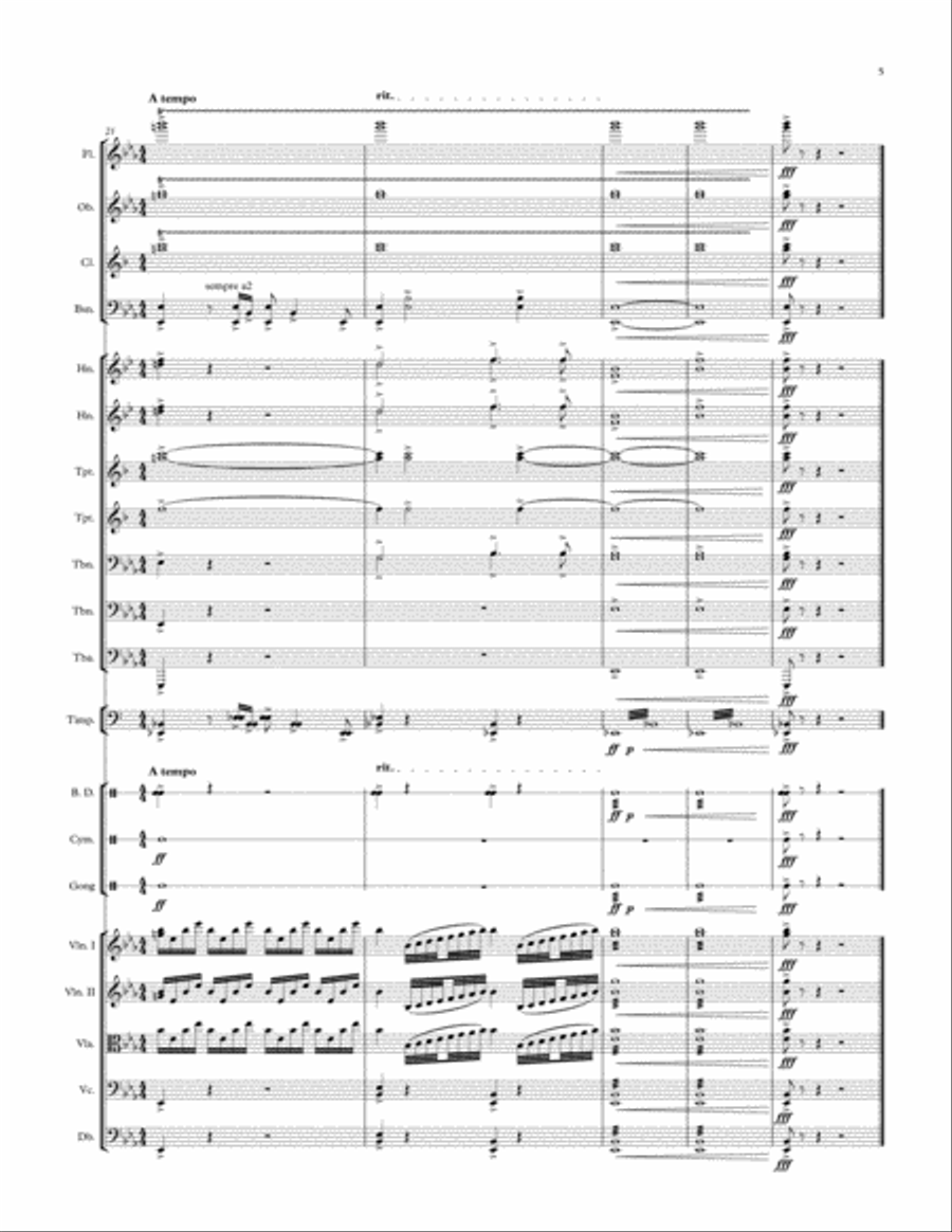 Canadian Fanfare Full Orchestra scores gallery preview page 5