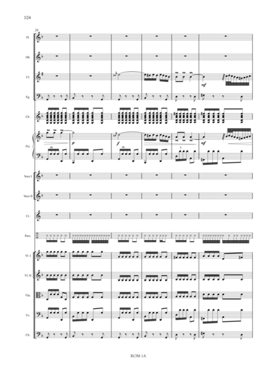 Romanó Drom (Romany Caravan) for Accordion, Voice and Orchestra Orchestra scores gallery preview page 47