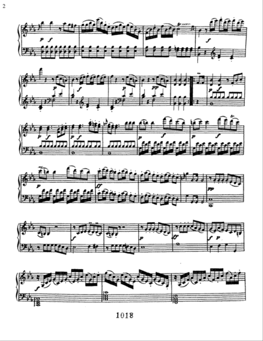 Sonatina In E-flat Major Piano Solo scores gallery preview page 2