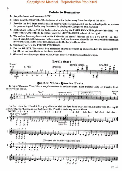 Rubank Elementary Method – Marimba or Xylophone