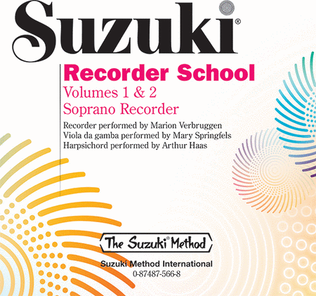 Book cover for Suzuki Recorder School (Soprano Recorder), Volumes 1 & 2