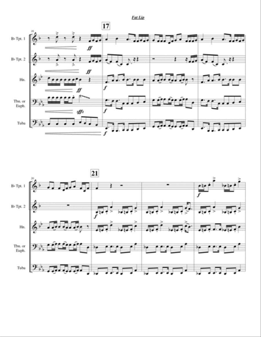 Fat Lip Chamber Music scores gallery preview page 3
