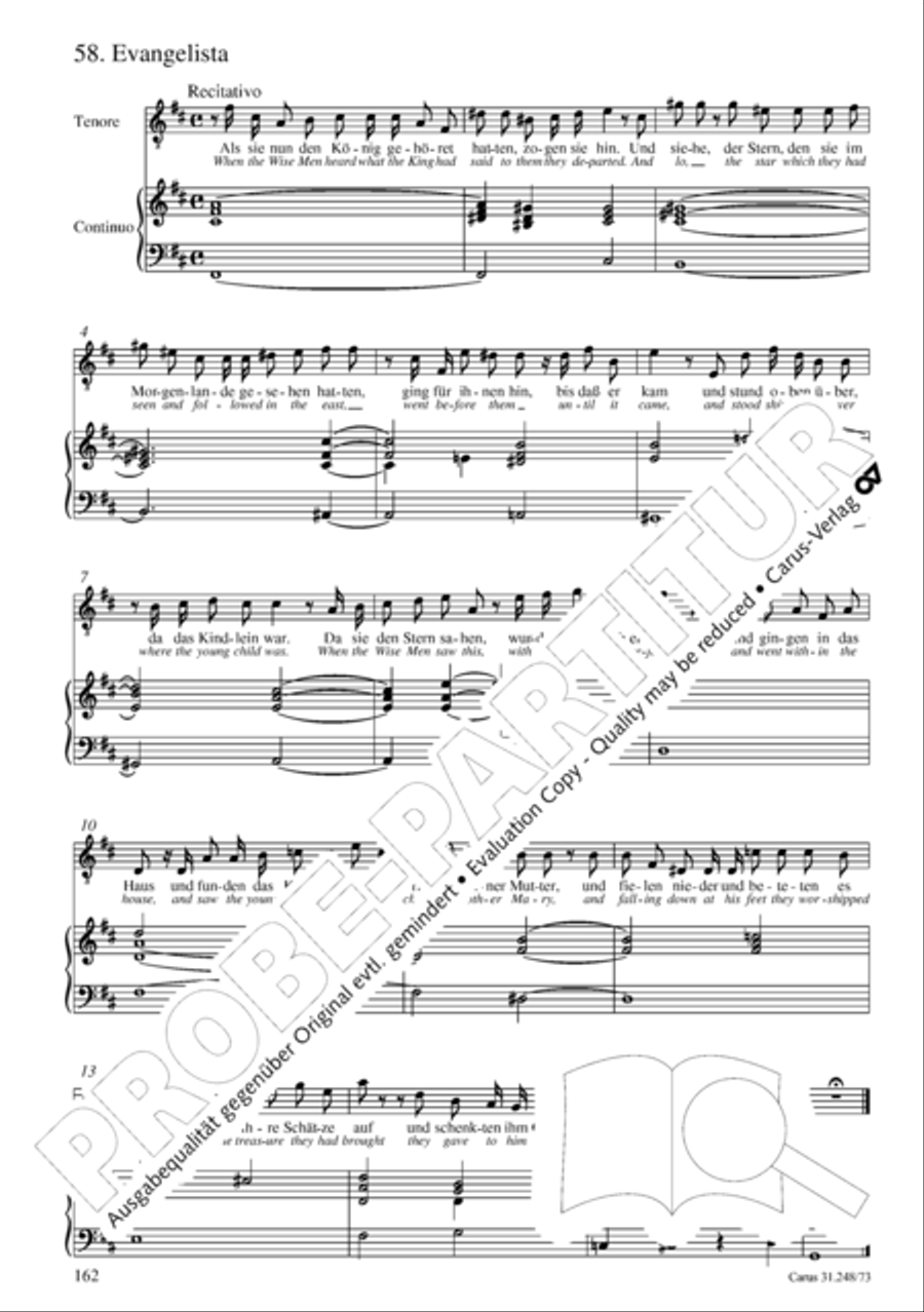 Christmas Oratorio (Weihnachtsoratorium, Teile IV-VI) 4-Part scores gallery preview page 83