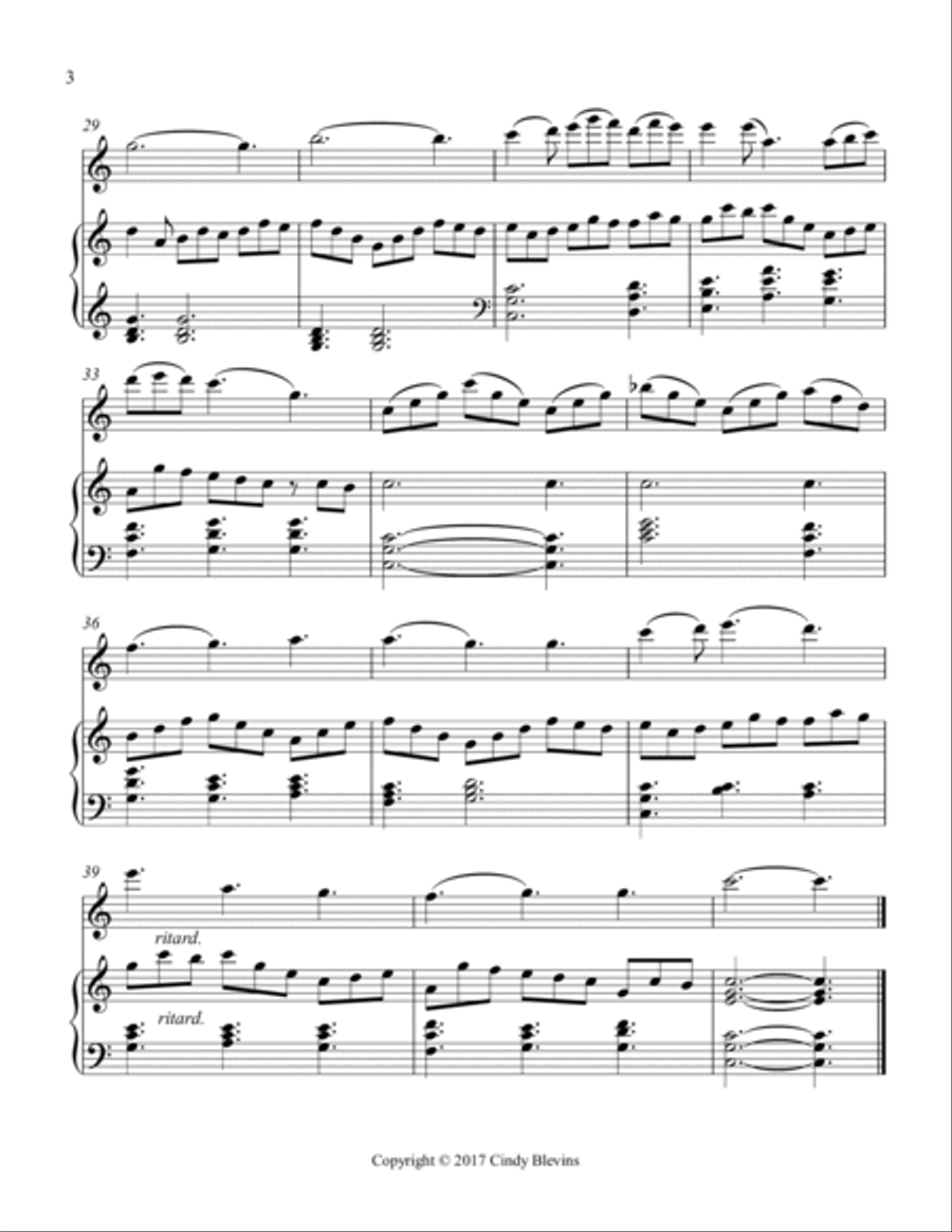 Jesu, Joy of Man's Desiring, for Harp and Flute Flute scores gallery preview page 4