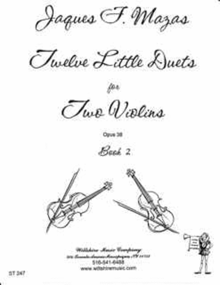 Book cover for 12 Little Duets Op. 38 - Book 12(#s 7-12)