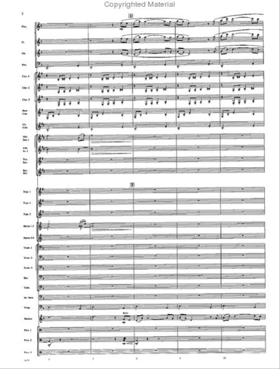 American Folk Fantasia Concert Band scores gallery preview page 3