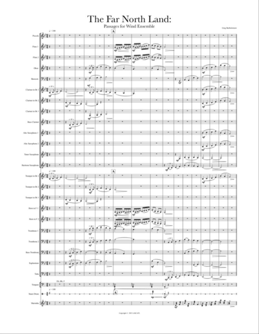 The Far North Land: Passages for Wind Ensemble Concert Band scores gallery preview page 3