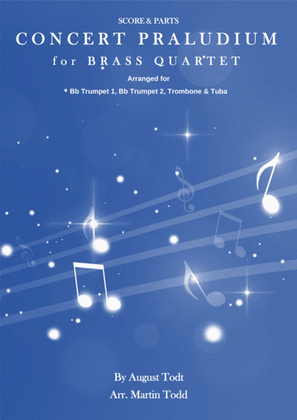 Book cover for Concert Praludium for Advanced Intermediate Brass Quartet