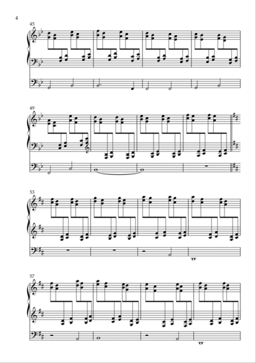 Toccata on America the Beautiful, Op. 139 (Organ Solo) by Vidas Pinkevicius (2022) Organ Solo scores gallery preview page 4