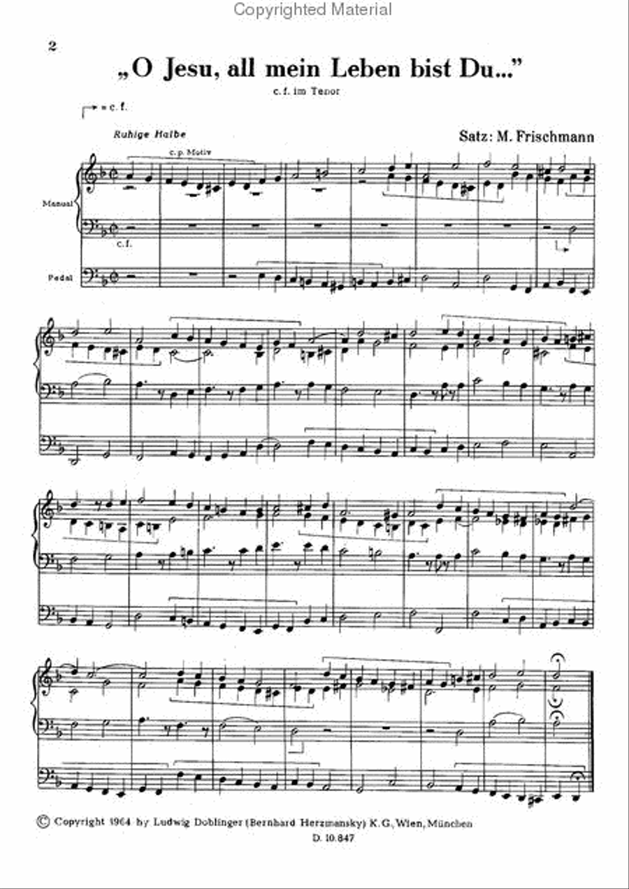 Sechs Choralvorspiele Sechs Choralvorspiele Organ scores gallery preview page 2