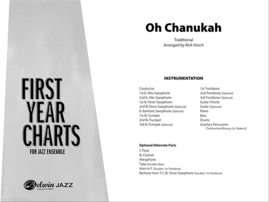Oh Chanukah: Score Jazz Ensemble scores gallery preview page 1