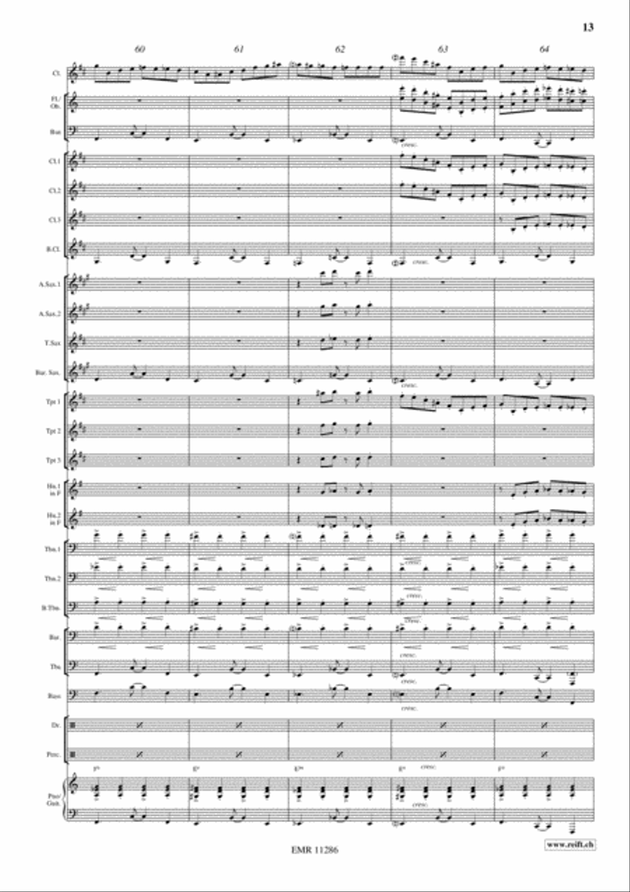 Swingair Bumble Bee Swingair Bumble Bee Concert Band scores gallery preview page 14