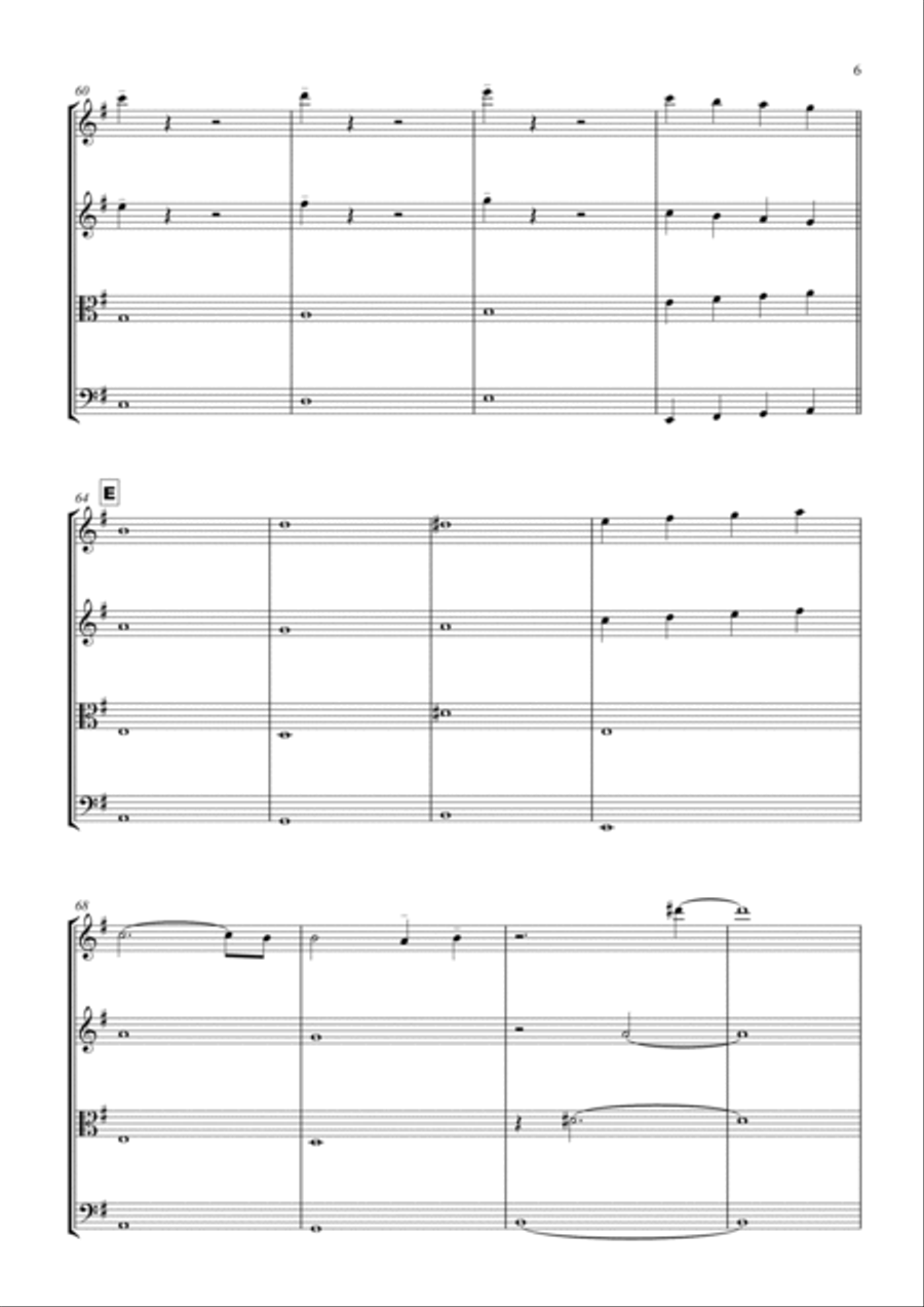 Bring Me To Life String Quartet scores gallery preview page 6