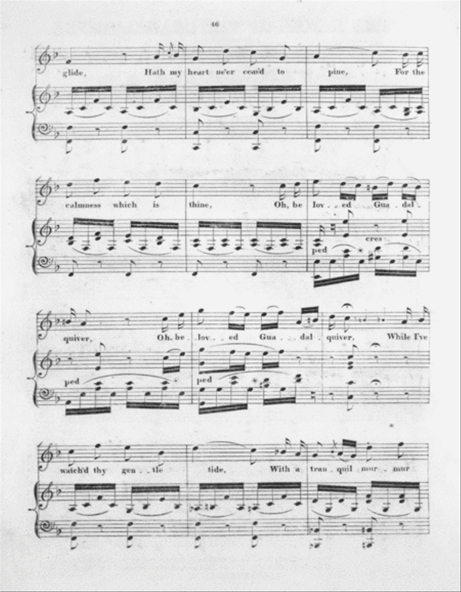The Banks of the Guadalquiver Voice scores gallery preview page 3