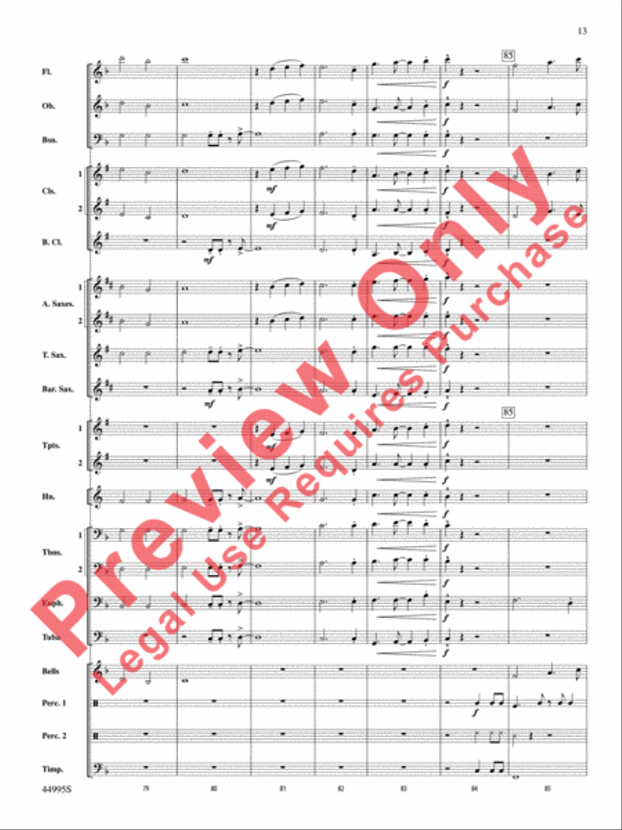 Djembe Laya Concert Band scores gallery preview page 14
